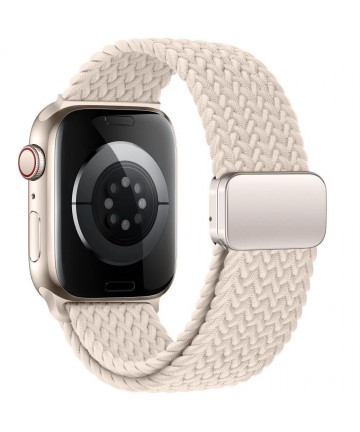 Tech-Protect Nylonmag Strap for Apple Watch 4 / 5 / 6 / 7 / 8 / 9 / SE / Ultra 1 / 2 (42 / 44 / 45 / 49 mm) - Beige