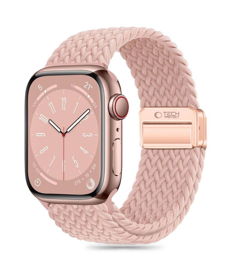 Tech-Protect Nylonmag Strap for Apple Watch 4 / 5 / 6 / 7 / 8 / 9 / SE / Ultra 1 / 2 (42 / 44 / 45 / 49 mm) - Pink