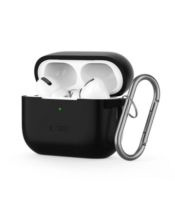Tech-Protect Silicone Hook Case for Apple AirPods Pro 1 / 2 - Black