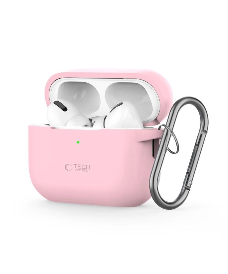 Tech-Protect Silicone Hook Case for Apple AirPods Pro 1 / 2 - Pink