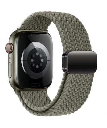 Tech-Protect Nylonmag Strap for Apple Watch 4 / 5 / 6 / 7 / 8 / 9 / SE / Ultra 1 / 2 (42 / 44 / 45 / 49 MM) - Green