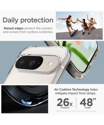 Spigen Ultra Hybrid Case for Google Pixel 9 / 9 Pro - Transparent