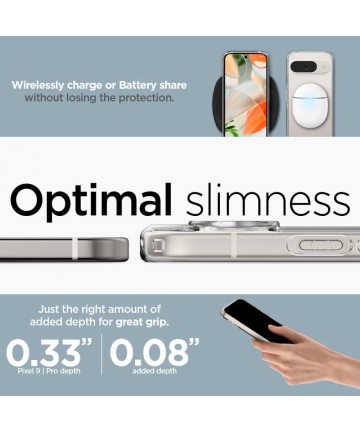 Spigen Ultra Hybrid Case for Google Pixel 9 / 9 Pro - Transparent
