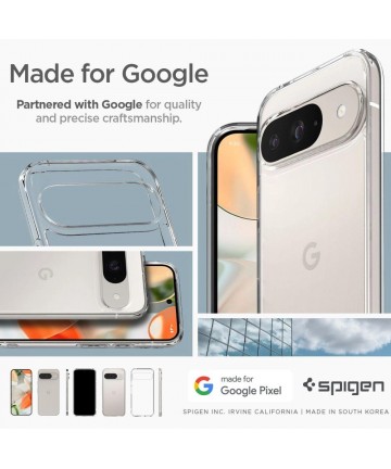 Spigen Ultra Hybrid Case for Google Pixel 9 / 9 Pro - Transparent