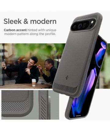 Spigen Rugged Armor Case for Google Pixel 9 Pro XL - Gray