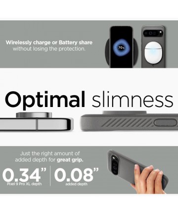 Spigen Rugged Armor Case for Google Pixel 9 Pro XL - Gray