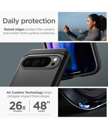 Spigen Tough Armor Case for Google Pixel 9 Pro XL - Black