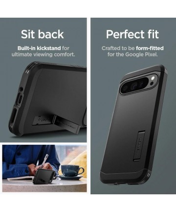 Spigen Tough Armor Case for Google Pixel 9 Pro XL - Black