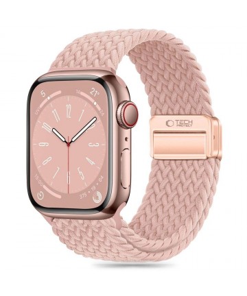 Tech-Protect Nylonmag Strap for Apple Watch 4 / 5 / 6 / 7 / 8 / 9 / SE (38 / 40 / 41 mm) - Pink