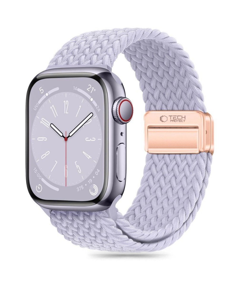 Tech-Protect Nylonmag Strap for Apple Watch 4 / 5 / 6 / 7 / 8 / 9 / SE (38 / 40 / 41 mm) - Purple