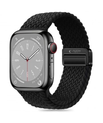 Tech-Protect Nylonmag Strap for Apple Watch 4 / 5 / 6 / 7 / 8 / 9 / SE (38 / 40 / 41 mm) - Black