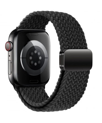 Tech-Protect Nylonmag Strap for Apple Watch 4 / 5 / 6 / 7 / 8 / 9 / SE (38 / 40 / 41 mm) - Black