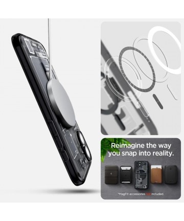 Spigen Ultra Hybrid MagSafe Zero One for iPhone 16 - Dark Gray