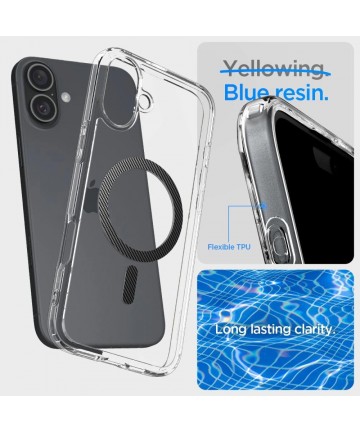 Spigen Ultra Hybrid MagSafe Carbon Fiber for iPhone 16 - Dark Gray
