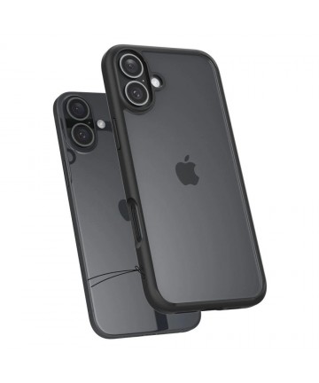Spigen Ultra Hybrid iPhone 16 Case - Matte Black