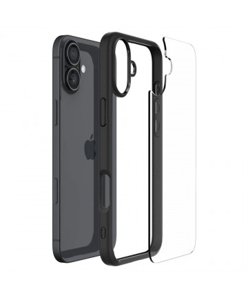 Spigen Ultra Hybrid iPhone 16 Case - Matte Black