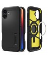 Spigen Tough Armor MagSafe case with stand for iPhone 16 - black