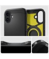 Spigen Tough Armor MagSafe case with stand for iPhone 16 - black