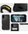 Spigen Tough Armor MagSafe case with stand for iPhone 16 - black