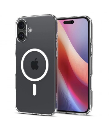 Spigen Liquid Crystal Mag Case with MagSafe for iPhone 16 - Clear
