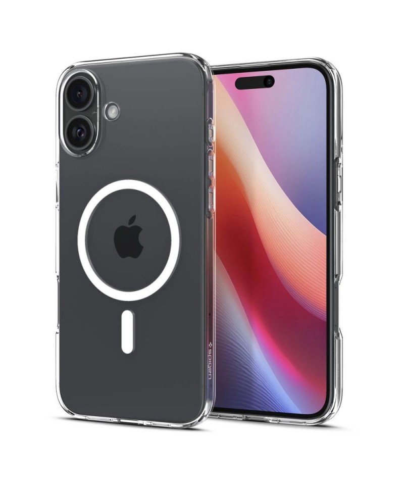 Spigen Liquid Crystal Mag Case with MagSafe for iPhone 16 - Clear