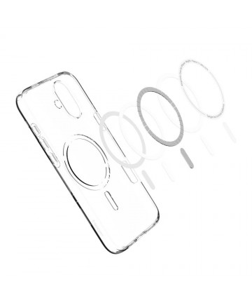 Spigen Liquid Crystal Mag Case with MagSafe for iPhone 16 - Clear