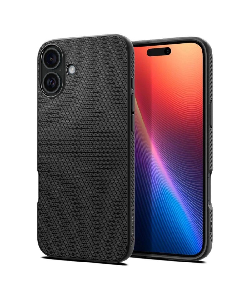 Spigen Liquid Air iPhone 16 Case - Black
