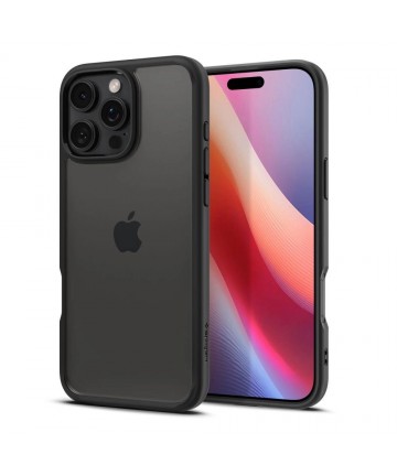 Spigen Ultra Hybrid iPhone 16 Pro Case - Matte Black