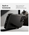 Spigen Tough Armor MagSafe Case with Stand for iPhone 16 Pro - Black