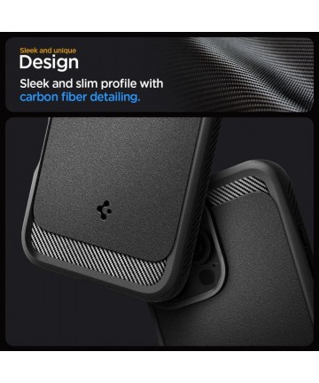 Spigen Rugged Armor MagSafe Case for iPhone 16 Pro Max - Black