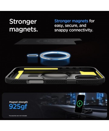 Spigen Rugged Armor MagSafe Case for iPhone 16 Pro Max - Black