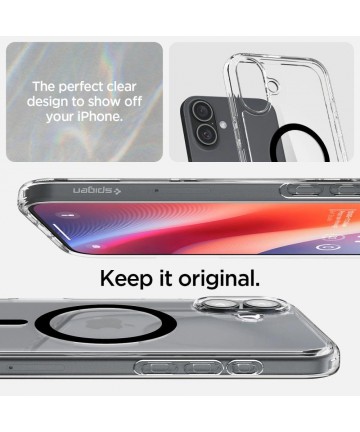 Spigen Ultra Hybrid Mag Case with MagSafe for iPhone 16 Plus - Black