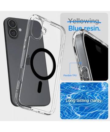 Spigen Ultra Hybrid Mag Case with MagSafe for iPhone 16 Plus - Black