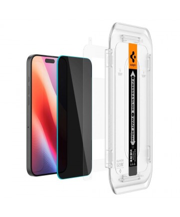 Spigen Glas.tR EZ Fit Privacy Tempered Glass for iPhone 16 Pro Max / 17 Pro Max - 2 pcs.