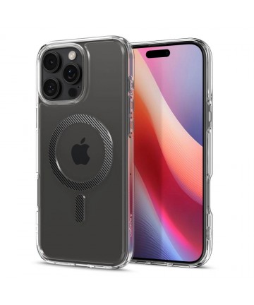 Spigen Ultra Hybrid Mag Case with MagSafe Carbon Fiber for iPhone 16 Pro Max - Dark Gray
