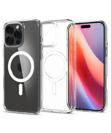 Spigen Ultra Hybrid Mag Case with MagSafe for iPhone 16 Pro Max - White