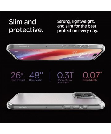 Spigen Ultra Hybrid Case for iPhone 16 Pro Max - Clear
