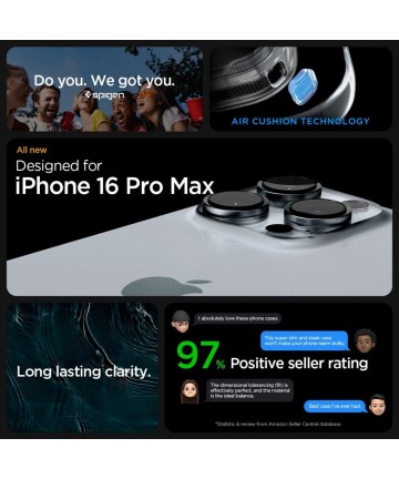 Spigen Ultra Hybrid Case for iPhone 16 Pro Max - Black