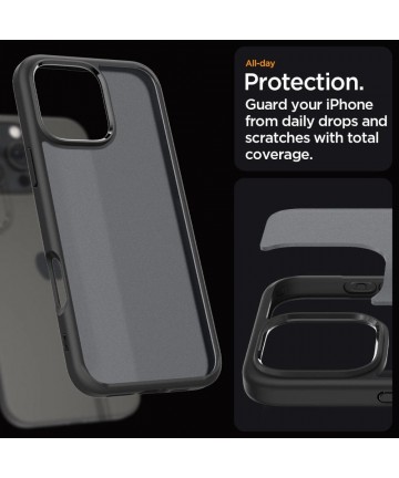 Spigen Ultra Hybrid Case for iPhone 16 Pro Max - Black