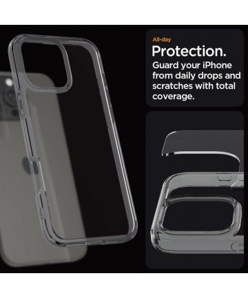 Spigen Ultra Hybrid Case for iPhone 16 Pro Max - Clear