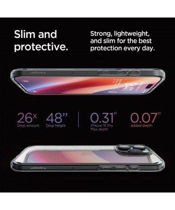 Spigen Ultra Hybrid Case for iPhone 16 Pro Max - Clear