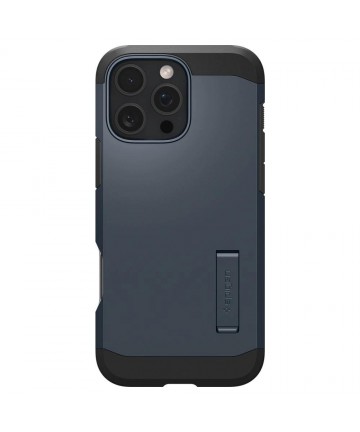 Spigen Tough Armor MagSafe Case with Stand for iPhone 16 Pro Max - Dark Gray