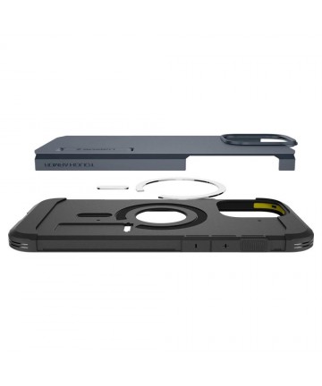 Spigen Tough Armor MagSafe Case with Stand for iPhone 16 Pro Max - Dark Gray