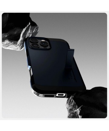 Spigen Tough Armor MagSafe Case with Stand for iPhone 16 Pro Max - Dark Gray
