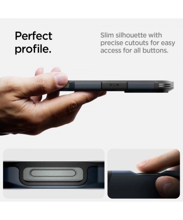 Spigen Tough Armor MagSafe Case with Stand for iPhone 16 Pro Max - Dark Gray