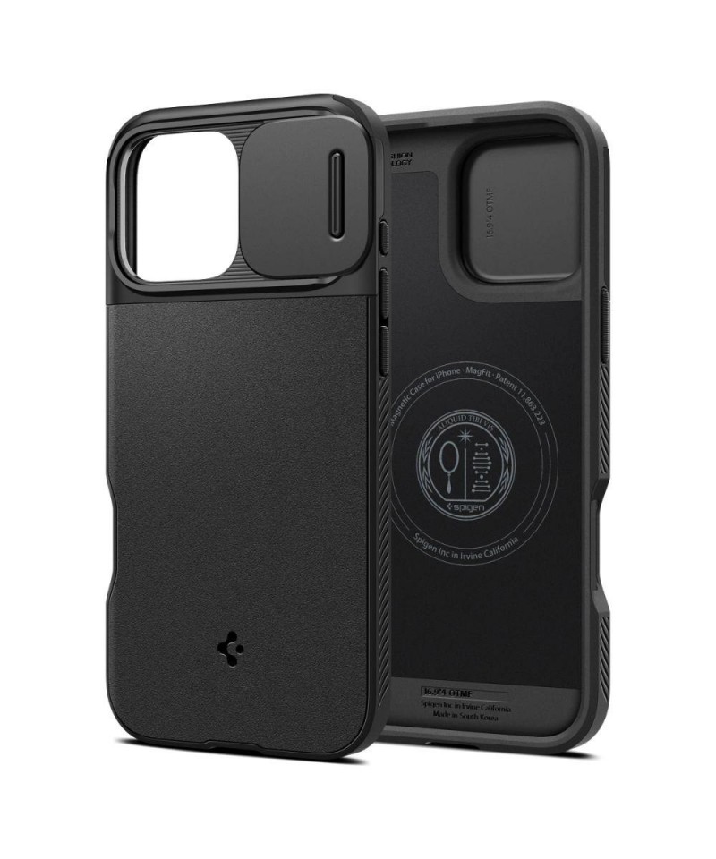 Spigen Optik Armor Mag Case with MagSafe for iPhone 16 Pro Max - Black