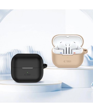 Tech-Protect Silicone Hook Case for Samsung Galaxy Buds 3 / 3 Pro - Black
