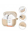 Tech-Protect Silicone Hook Case for Samsung Galaxy Buds 3 / 3 Pro - Brown