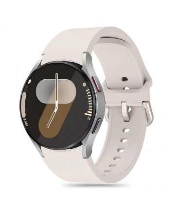 Tech-Protect Silicone Strap for Samsung Galaxy Watch 4 / 5 / 5 Pro / 6 / 7 / FE - Beige