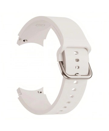 Tech-Protect Silicone Strap for Samsung Galaxy Watch 4 / 5 / 5 Pro / 6 / 7 / FE - Beige